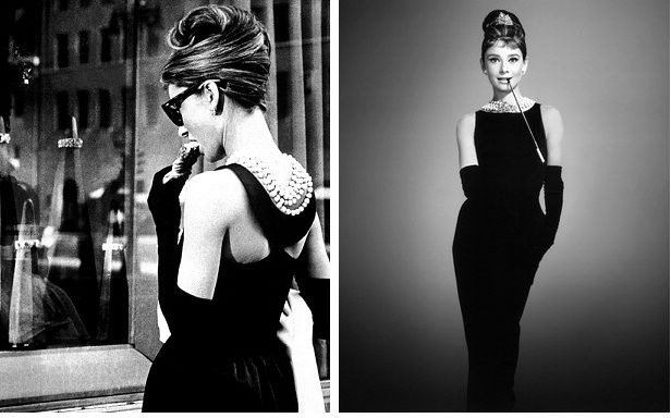 black Givenchy dress worn by Audrey Hepburn